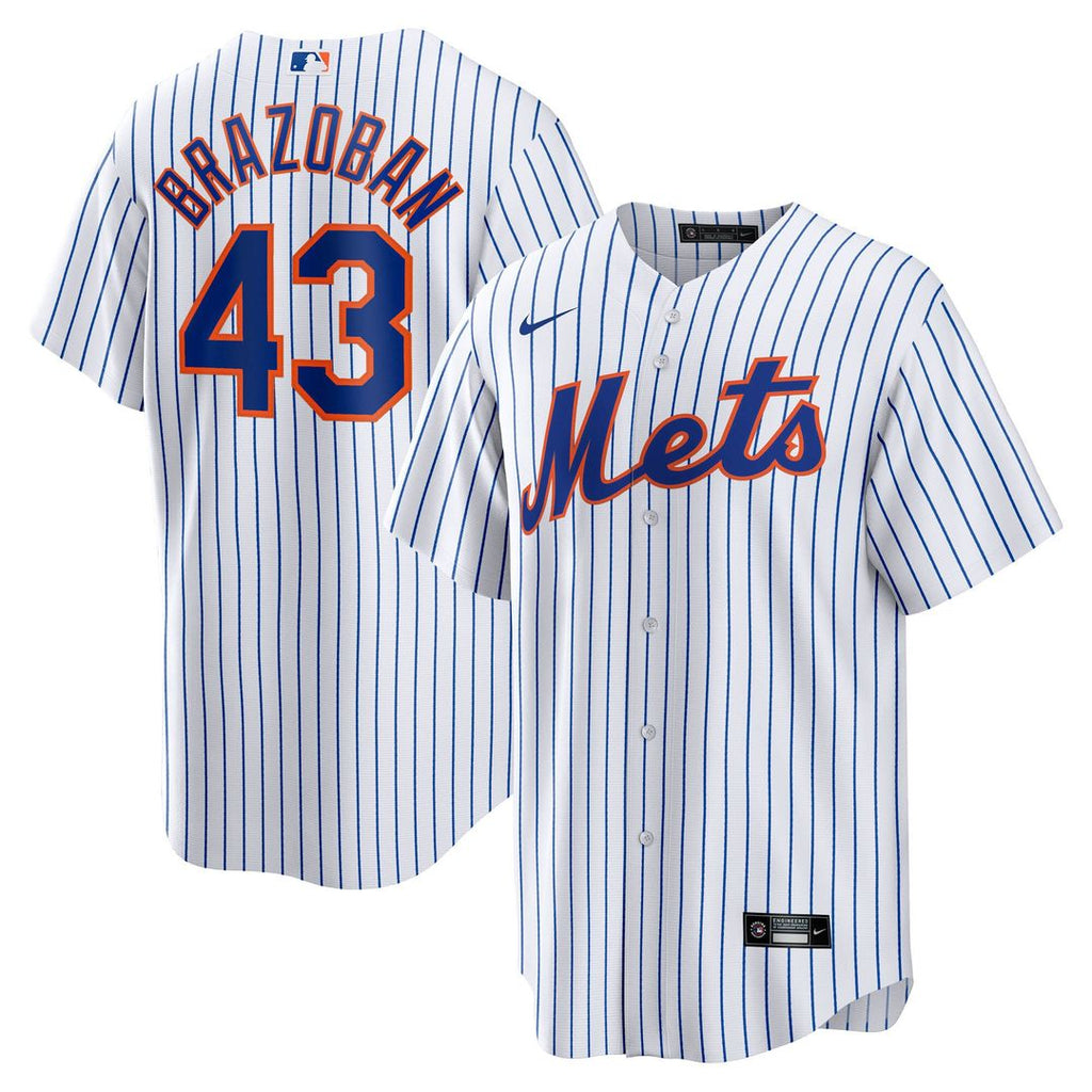 Huascar Brazobán New York Mets Nike Home Replica Jersey - White