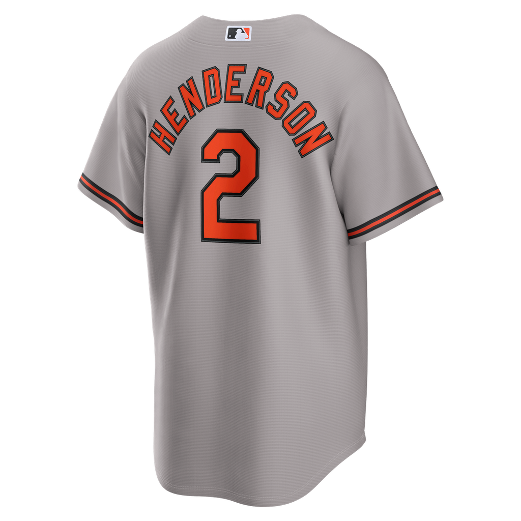 Gunnar Henderson Baltimore Orioles Nike Road Replica Jersey - Gray