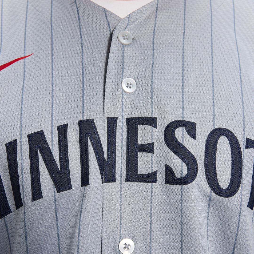 Minnesota Twins Nike Road Replica Team Jersey - Gray