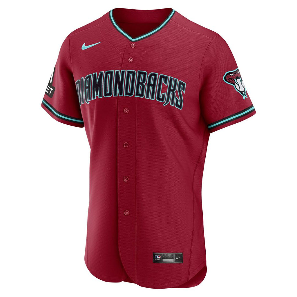 Arizona Diamondbacks Nike Home Sponsor Patch Authentic Jersey - Cream