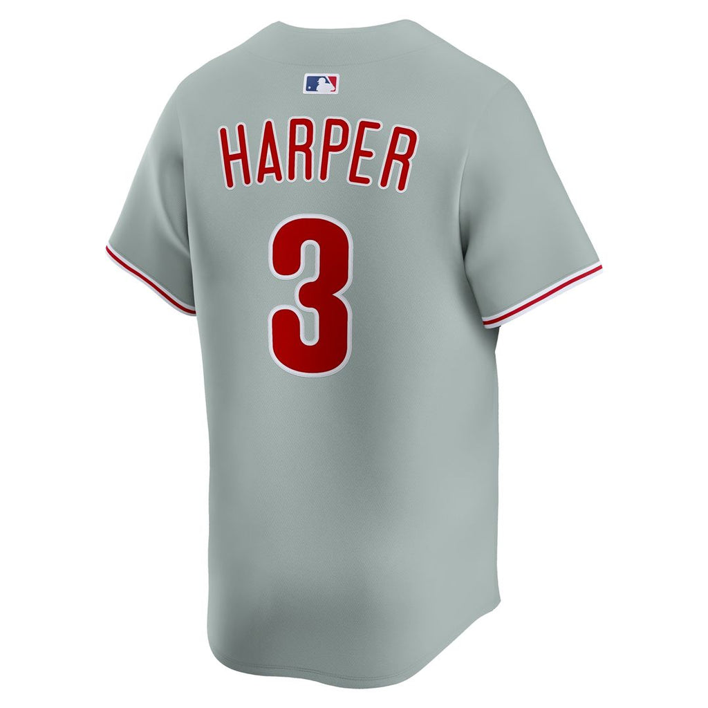 Bryce Harper Philadelphia Phillies Nike Road Limited Player Jersey - Gray