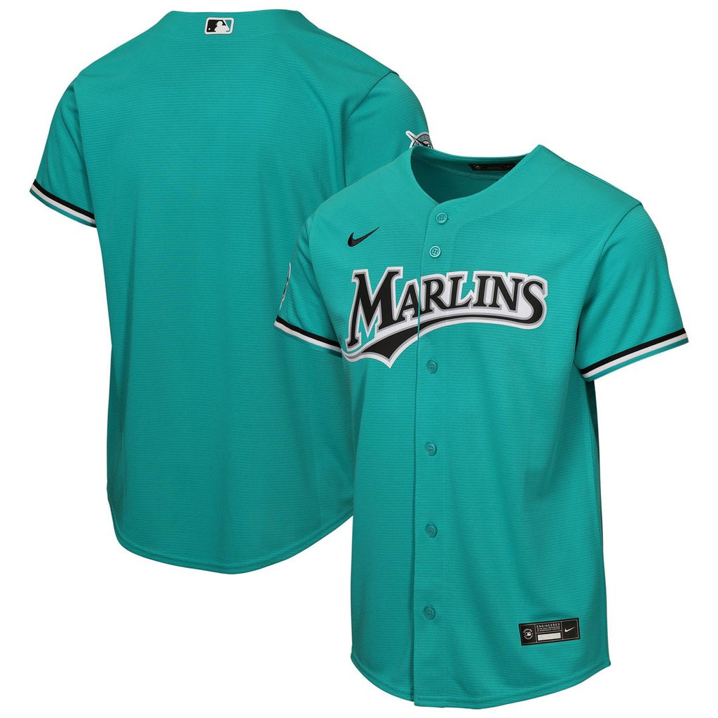 Miami Marlins Nike Youth Alternate Stadium Jersey - Teal