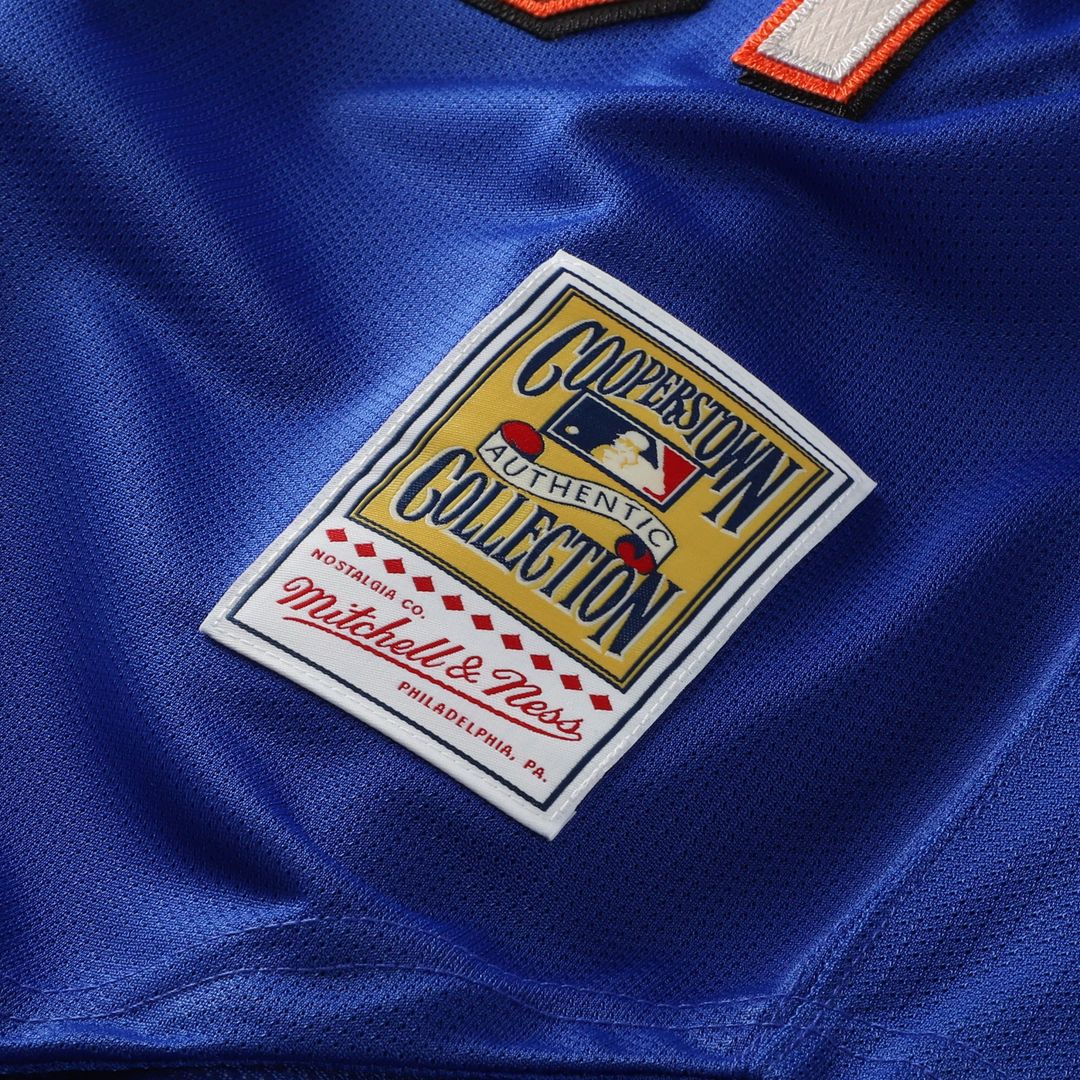 Mike Piazza New York Mets Mitchell & Ness Cooperstown Collection Mesh Batting Practice Button-Up Jersey - Royal
