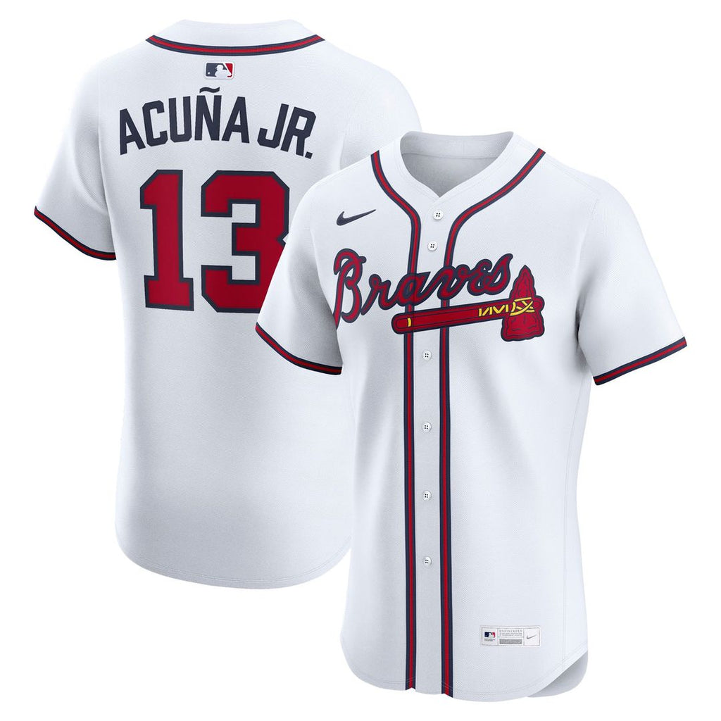 Ronald Acuña Jr. Atlanta Braves Nike Home Elite Player Jersey - White
