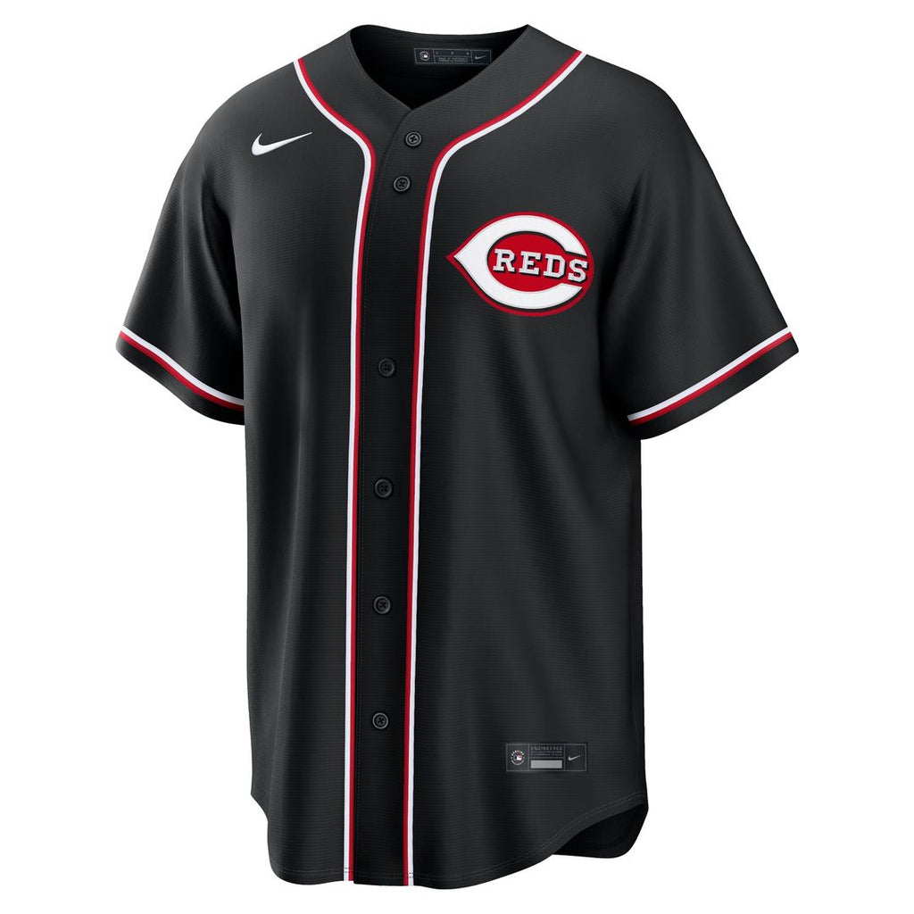Cincinnati Reds Nike Fashion Replica Black Out Jersey