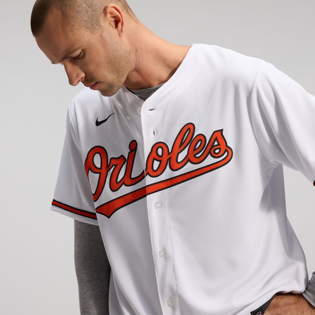 Baltimore Orioles Nike Home Replica Team Jersey - White