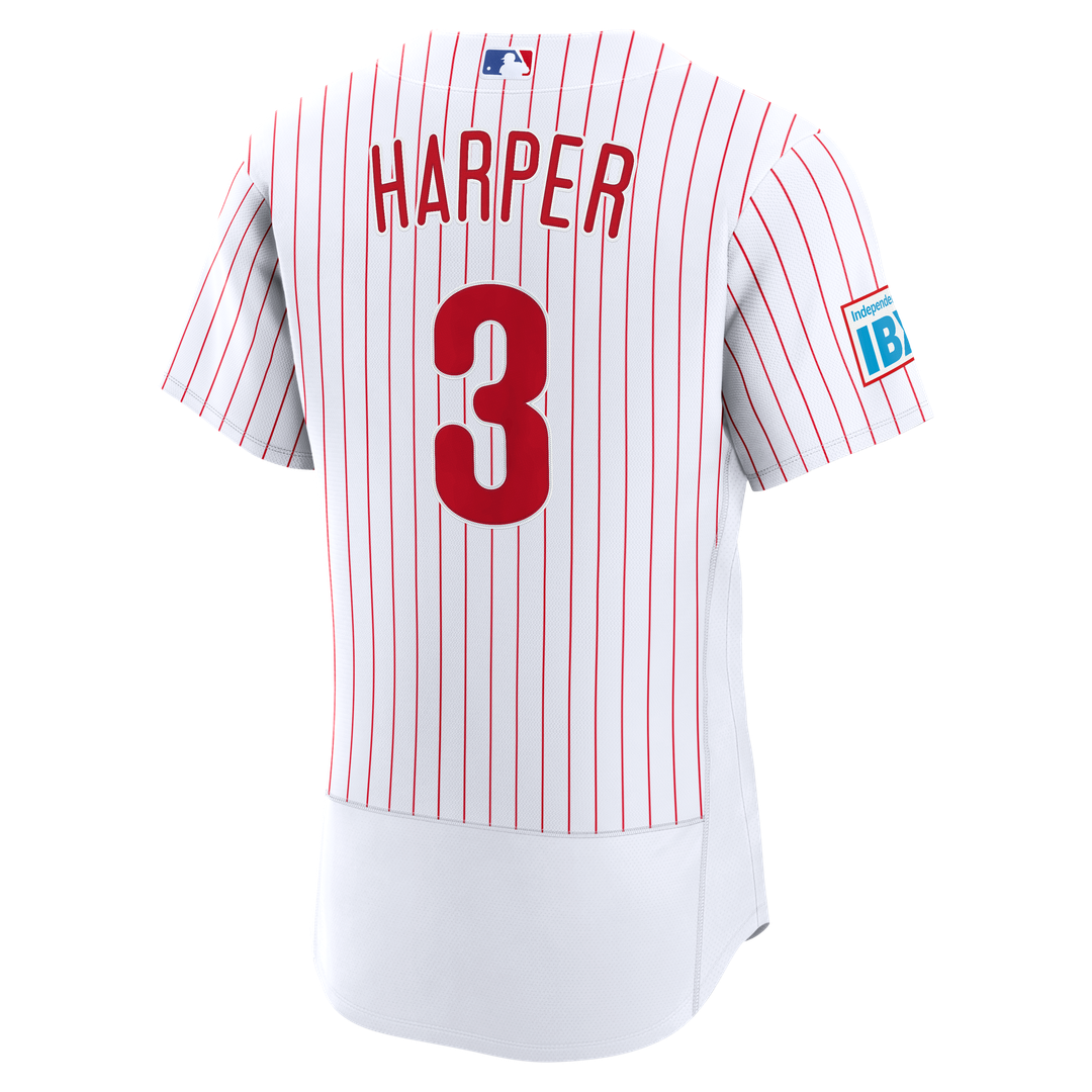 Bryce Harper Philadelphia Phillies Nike Alternate Authentic Sponsor Patch Jersey - Cream