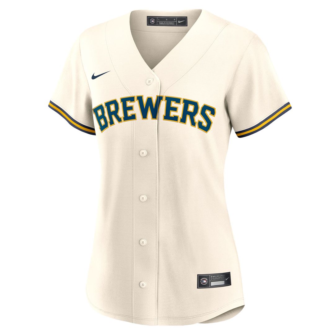 Jackson Chourio Milwaukee Brewers Nike Women's Home Replica Jersey - Cream