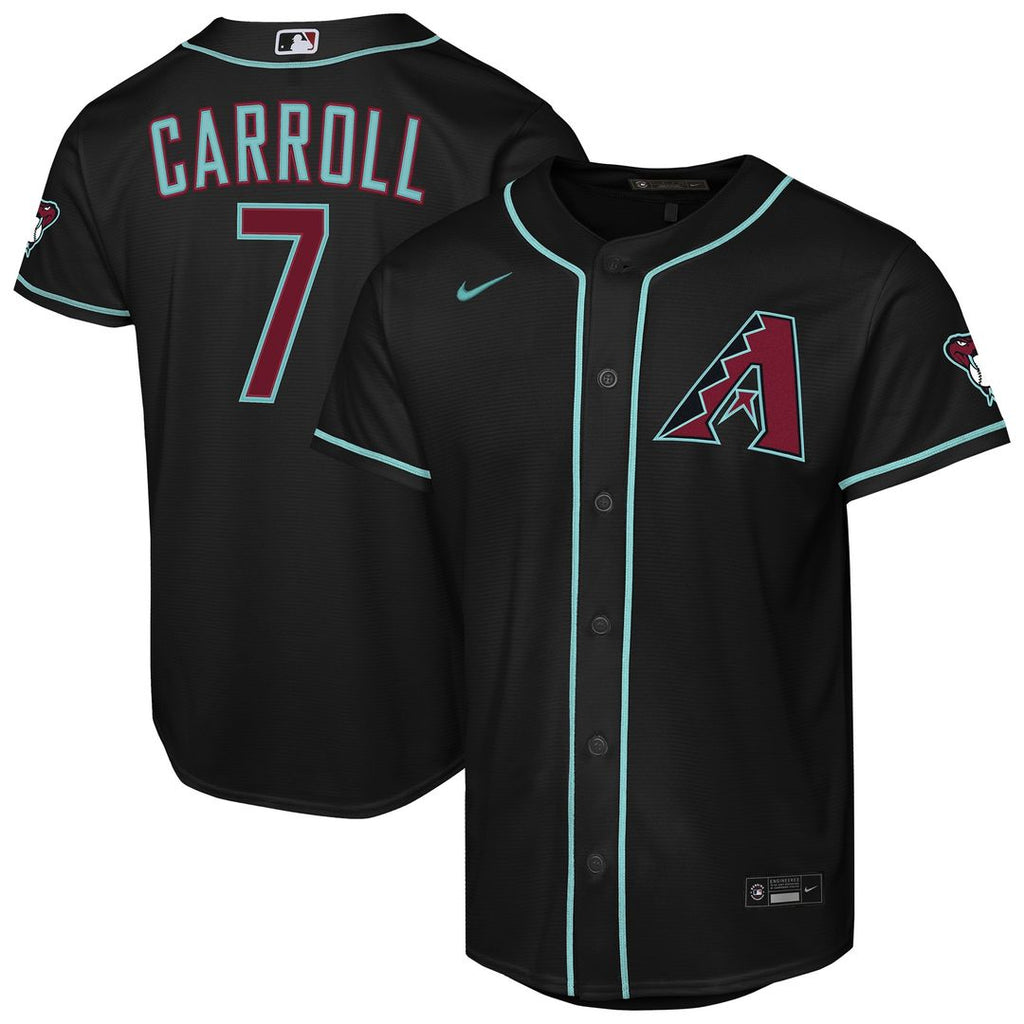 Corbin Carroll Arizona Diamondbacks Nike Youth Alternate Stadium Jersey - Black