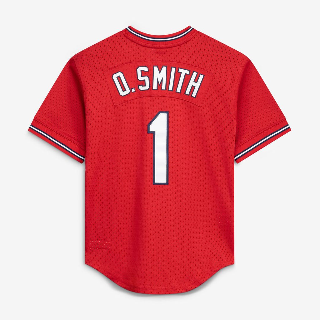 Ozzie Smith St. Louis Cardinals Mitchell & Ness Youth Cooperstown Collection Mesh Batting Practice Jersey - Navy