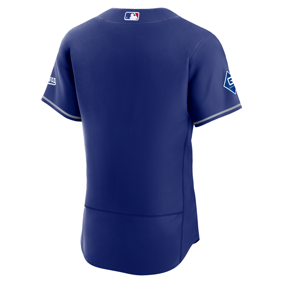 Los Angeles Dodgers Nike Alternate Authentic Jersey with Sponsor Patch - Royal
