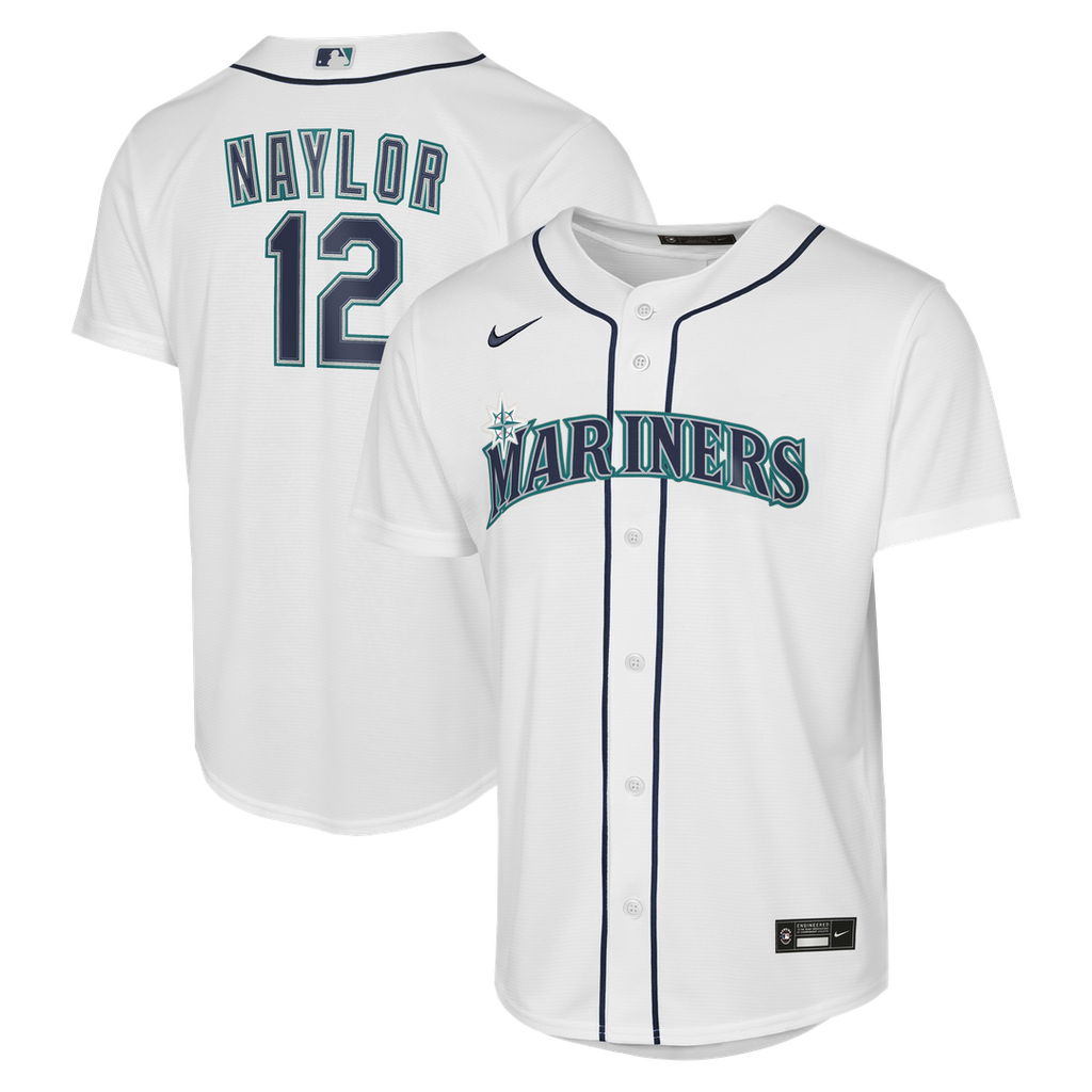 Josh Naylor Seattle Mariners Nike Youth Home Baseline Jersey - White