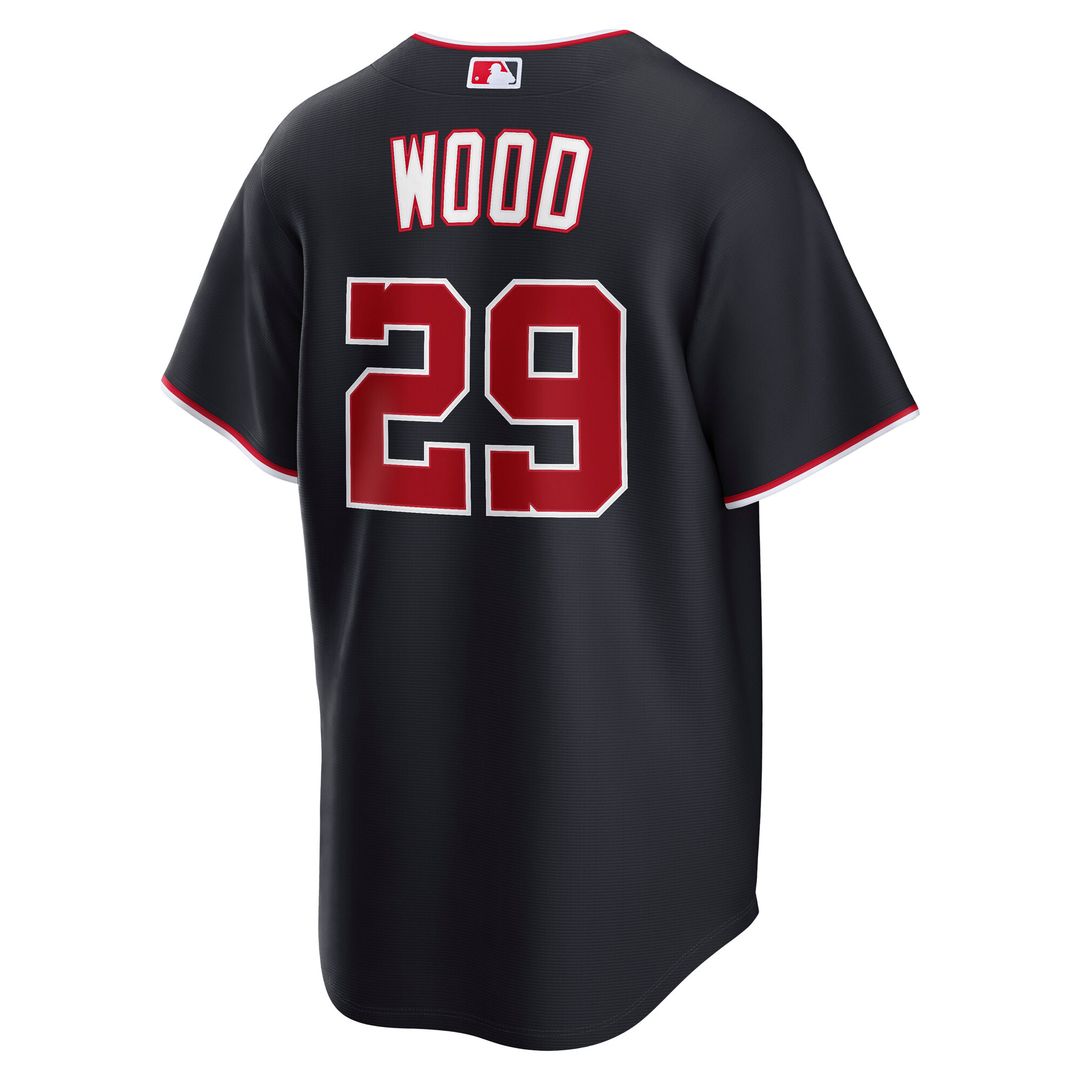James Wood Washington Nationals Nike Road Replica Jersey - Gray