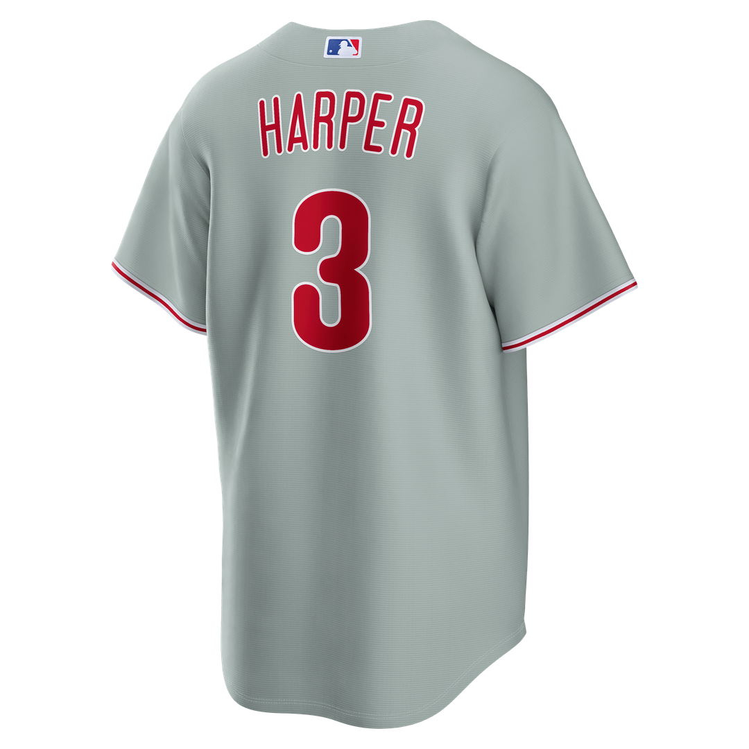 Bryce Harper Philadelphia Phillies Nike Road Replica Jersey - Gray