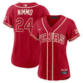 Brandon Nimmo Texas Rangers Nike Women's 2026 City Connect Stadium Jersey - Red