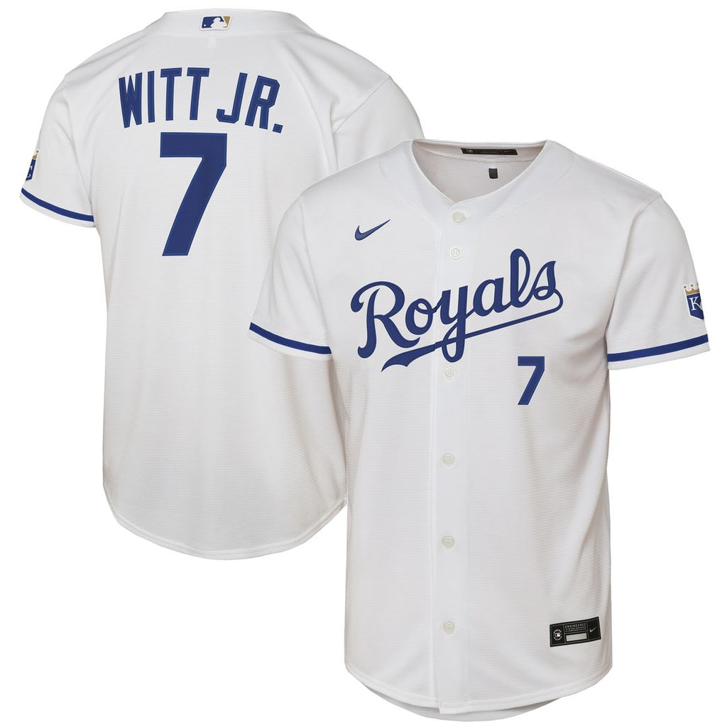Bobby Witt Jr. Kansas City Royals Nike Youth Home Stadium Jersey - White