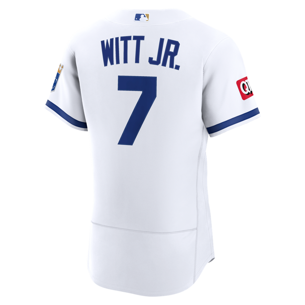 Bobby Witt Jr. Kansas City Royals Nike Alternate Authentic Sponsor Patch Jersey - Light Blue