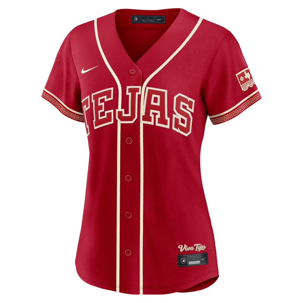 Jacob deGrom Texas Rangers Nike Women's 2026 City Connect Stadium Jersey - Red