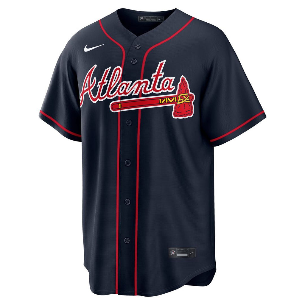 Ronald Acuña Jr. Atlanta Braves Nike Alternate Replica Jersey - Navy
