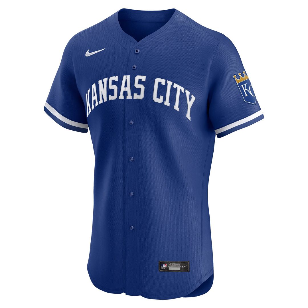 Kansas City Royals Nike Home Elite Jersey - White