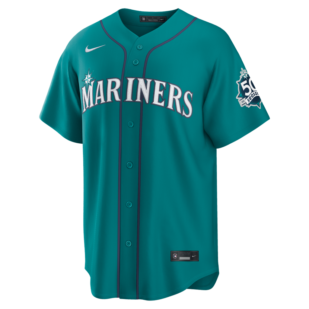 Cal Raleigh Seattle Mariners Nike Alternate Stadium Jersey - Cream