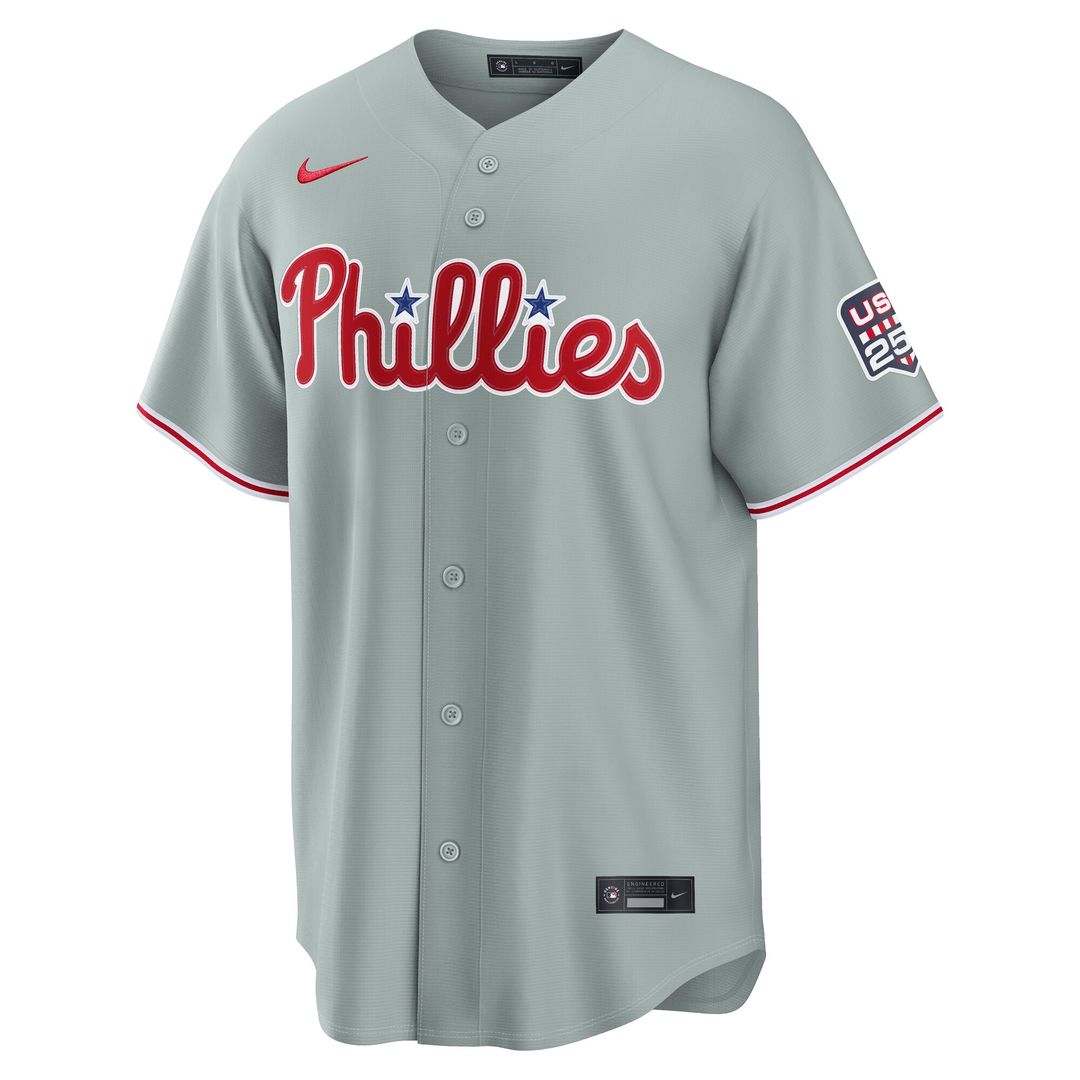 Trea Turner Philadelphia Phillies Nike USA 250 Fourth of July Road Stadium Jersey - Gray