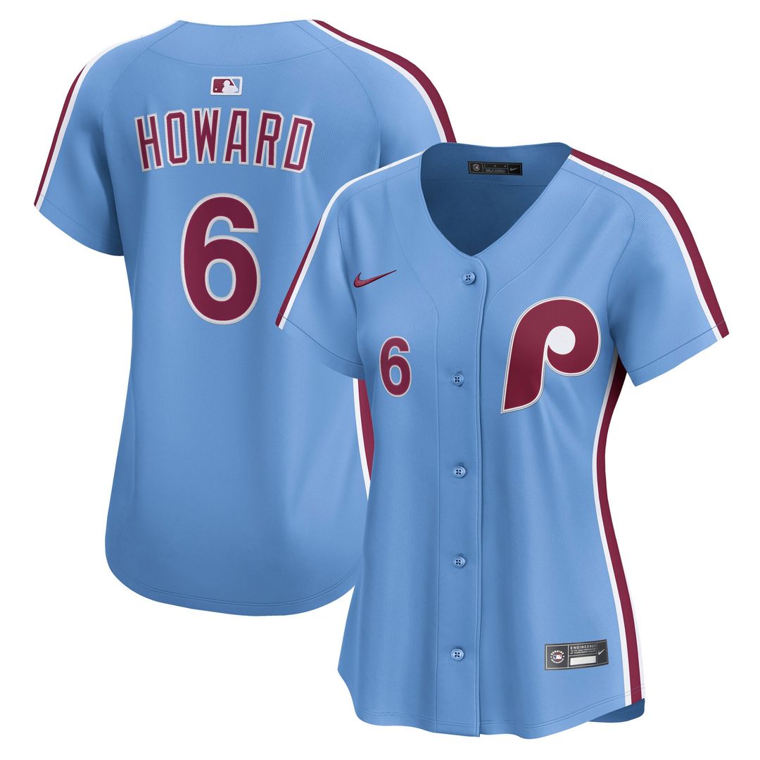 Ryan Howard Philadelphia Phillies Nike Women's Alternate Limited Jersey - Light Blue