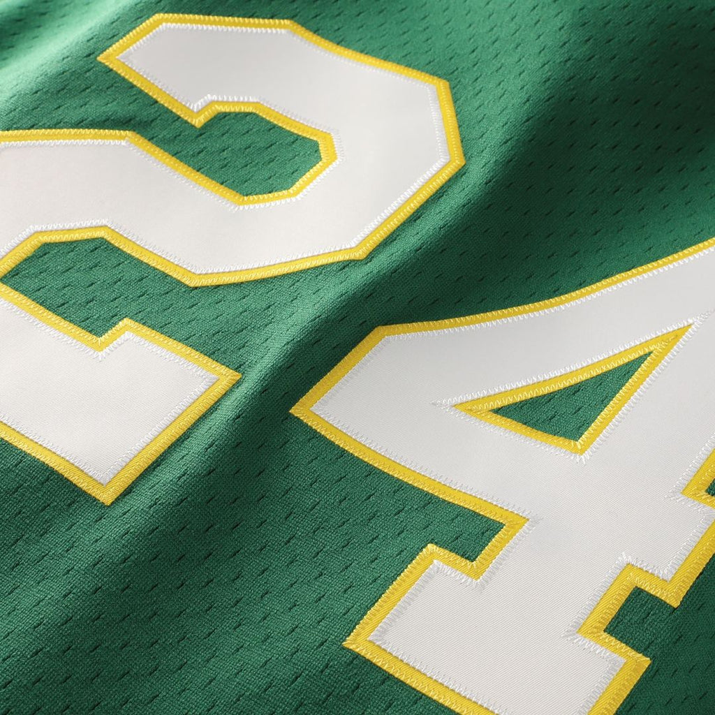 Rickey Henderson Athletics Mitchell & Ness Authentic Batting Practice Jersey - Green