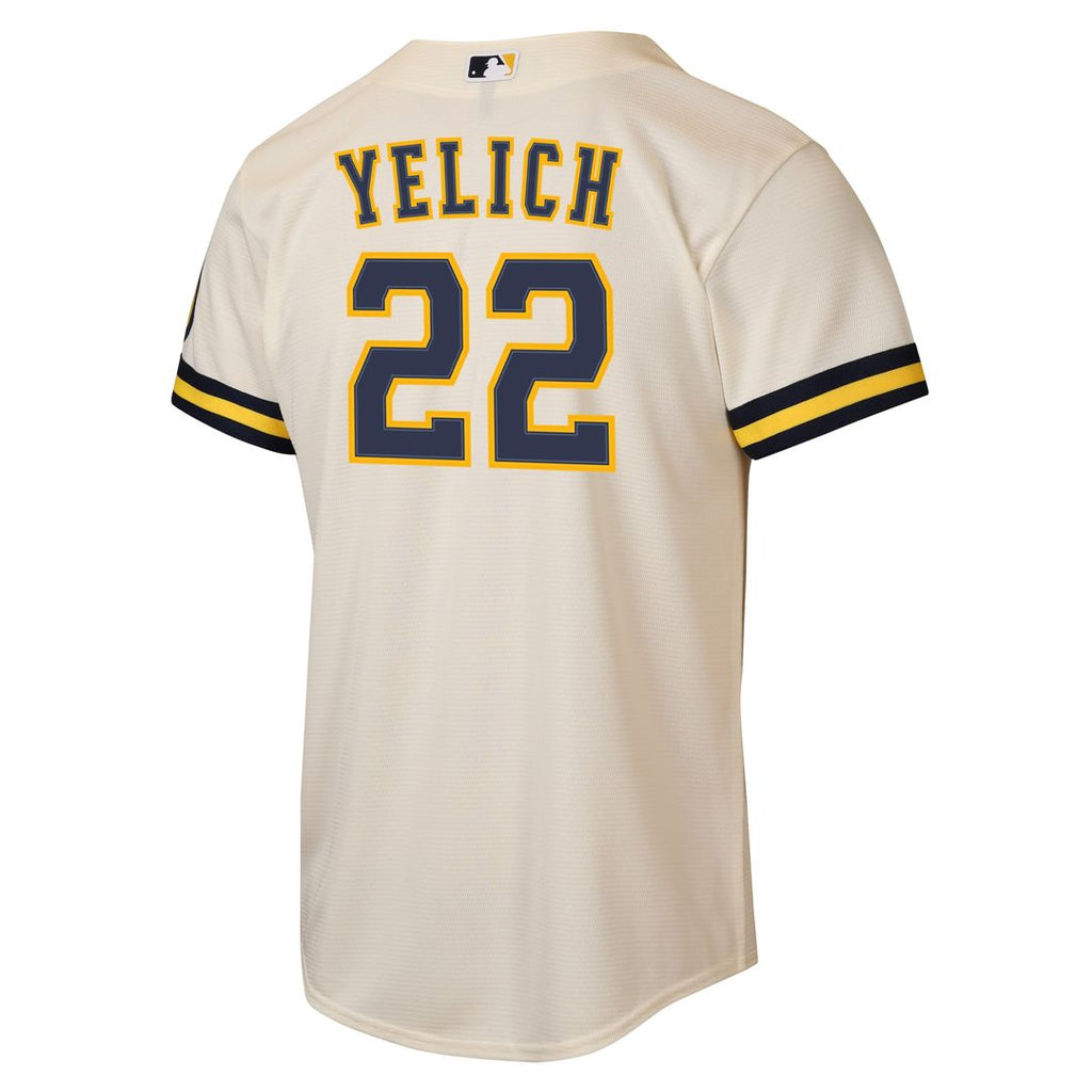 Christian Yelich Milwaukee Brewers Nike Youth Road Stadium Jersey - Powder Blue