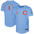 Pete Crow-Armstrong Chicago Cubs Nike Youth Alternate 2 Stadium Jersey - Light Blue