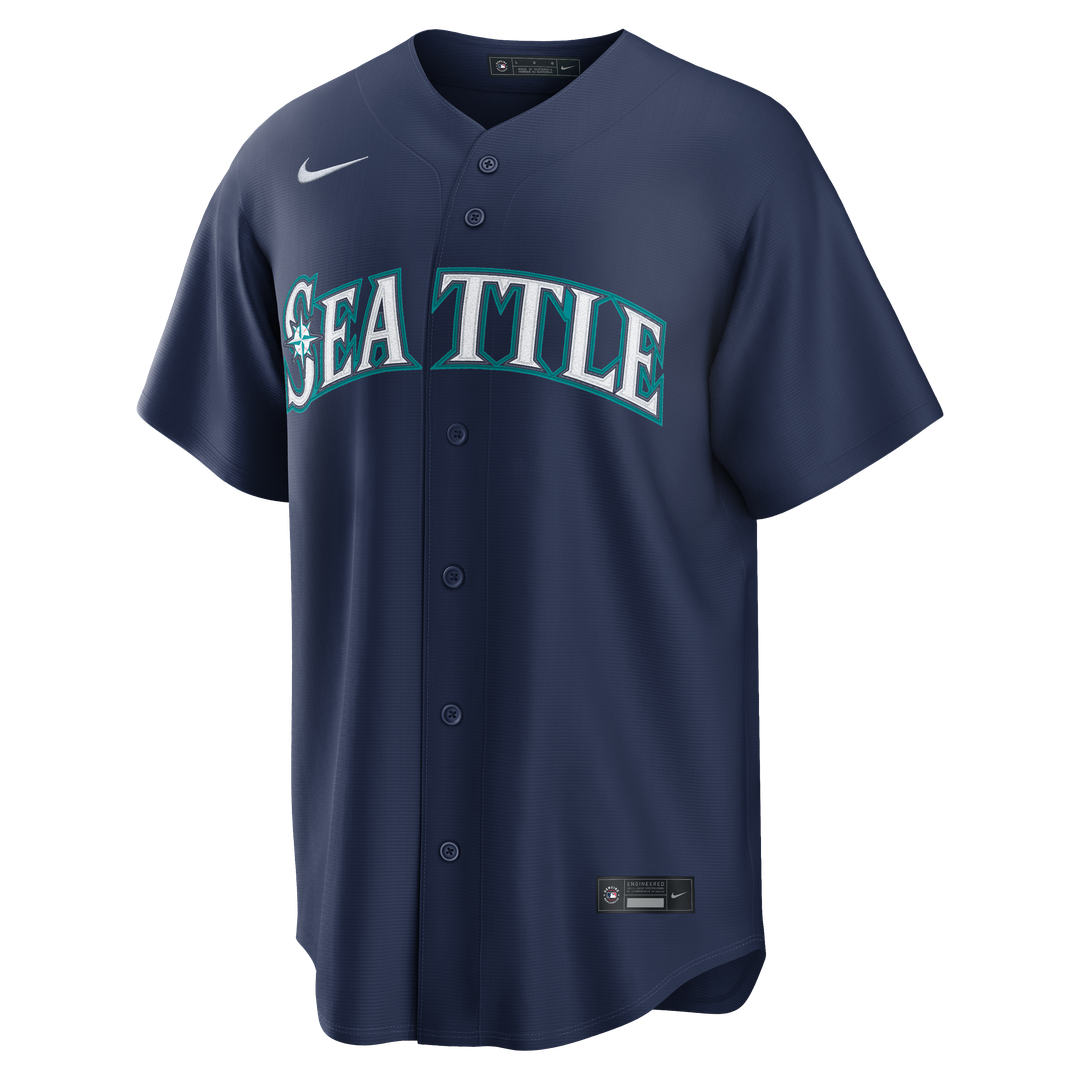 Cal Raleigh Seattle Mariners Nike Road Replica Jersey - Navy