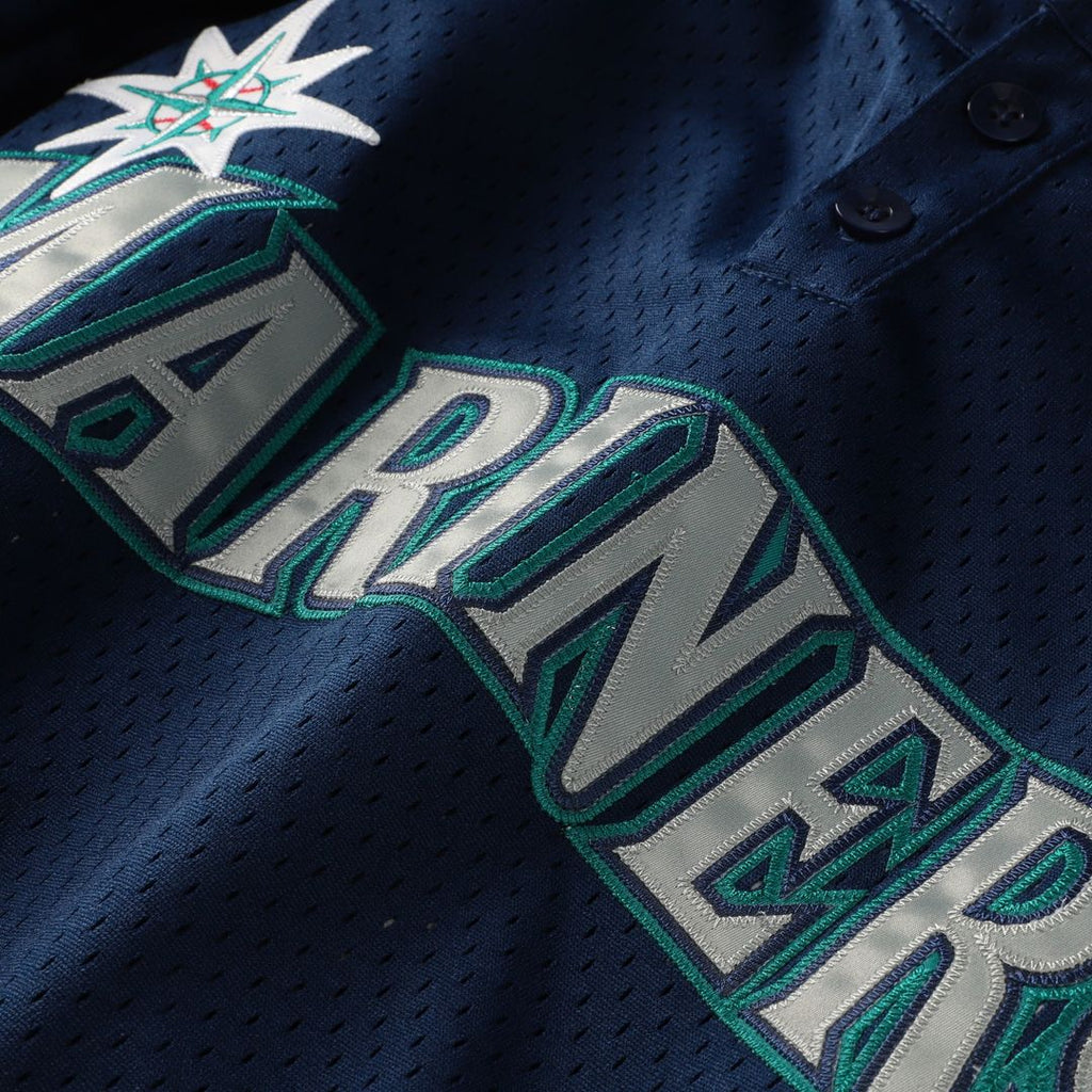Seattle Mariners Mitchell & Ness Big & Tall Cooperstown Collection Mesh Batting Practice Jersey - Navy
