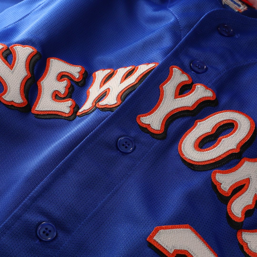 Mike Piazza New York Mets Mitchell & Ness Cooperstown Collection Mesh Batting Practice Button-Up Jersey - Royal