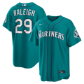 Cal Raleigh Seattle Mariners Nike  Alternate 50th Season Patch Stadium Jersey - Teal