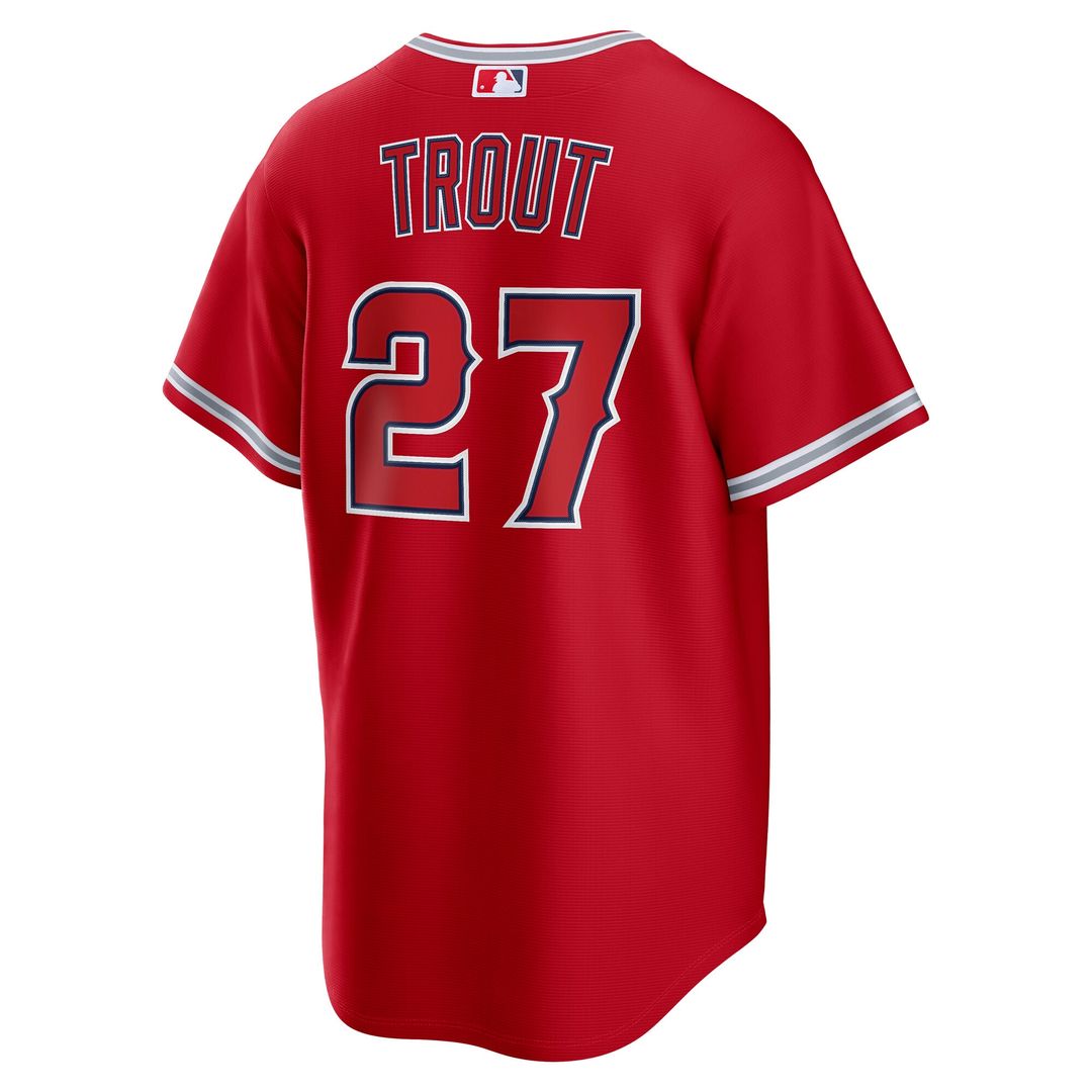 Mike Trout Los Angeles Angels Nike Alternate Replica Jersey - Red
