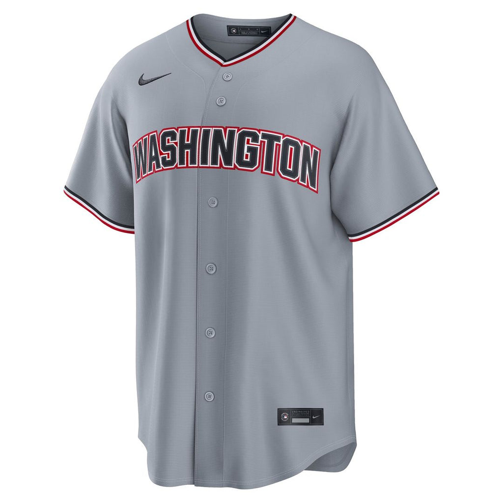 James Wood Washington Nationals Nike Road Replica Jersey - Gray