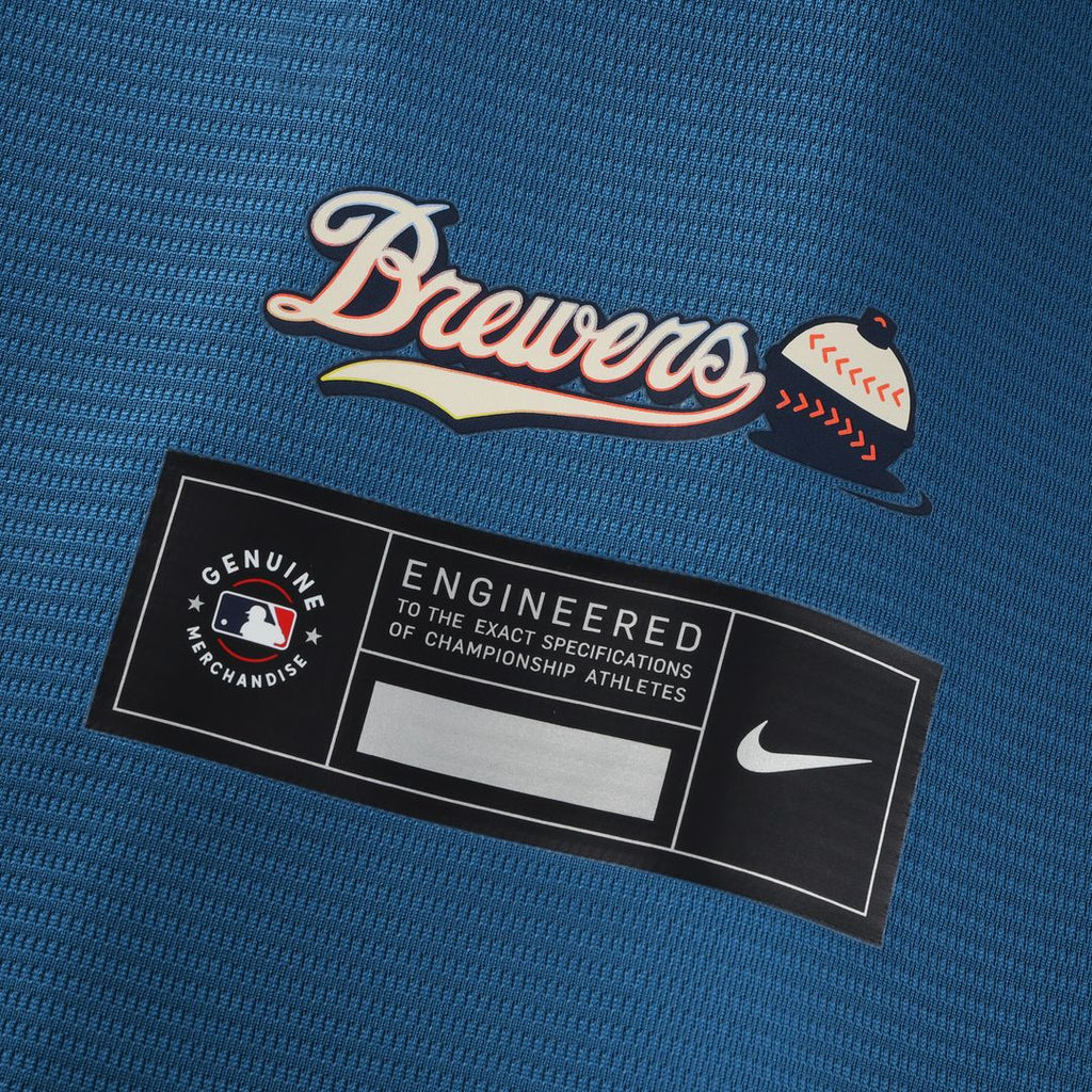 William Contreras Milwaukee Brewers Nike 2026 City Connect Stadium Jersey - Mineral Blue