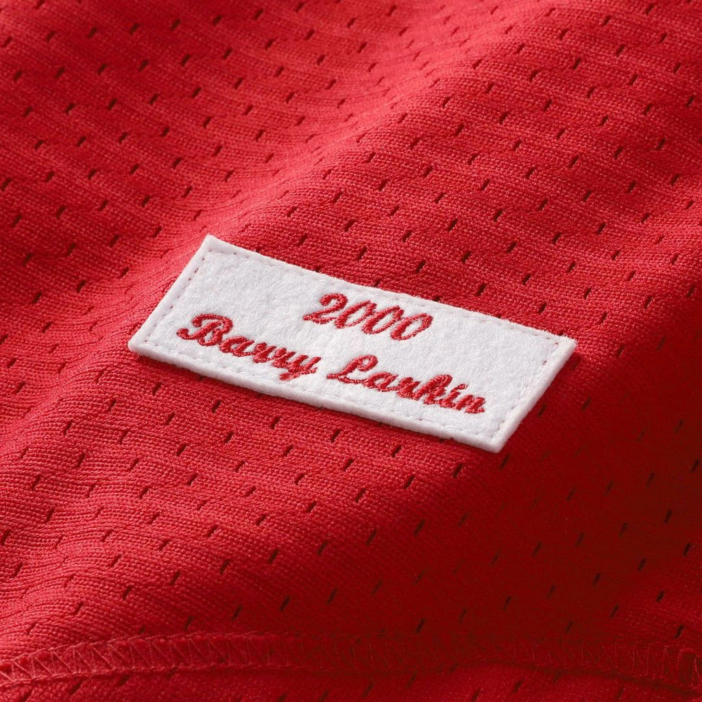 Barry Larkin Cincinnati Reds Mitchell & Ness Throwback Cooperstown Mesh Batting Practice Jersey - Red