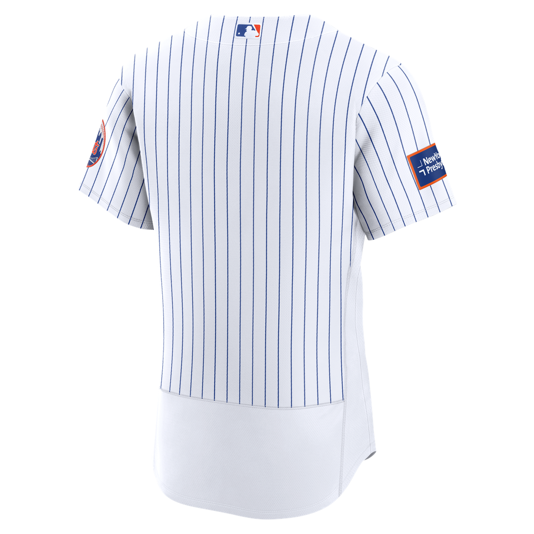 New York Mets Nike Alternate Authentic Sponsor Patch Jersey - Black
