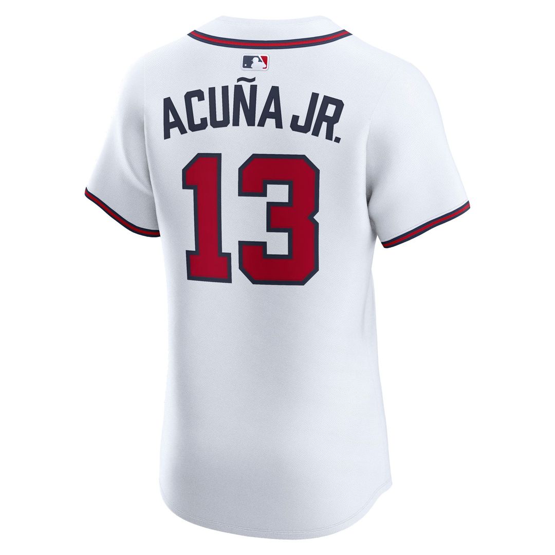 Ronald Acuña Jr. Atlanta Braves Nike Alternate Elite Jersey - Navy