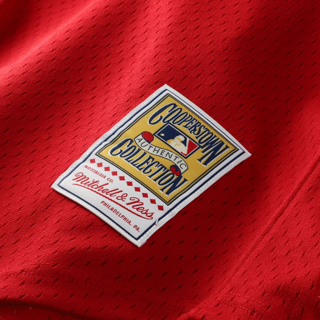 Ozzie Smith St. Louis Cardinals Mitchell & Ness Authentic Batting Practice Jersey - Scarlet