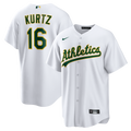 Nick Kurtz Athletics Nike Home Replica Jersey - White