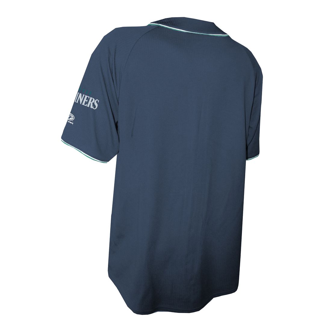 Seattle Mariners Stitches Team Color Full-Button Fashion Jersey - Navy