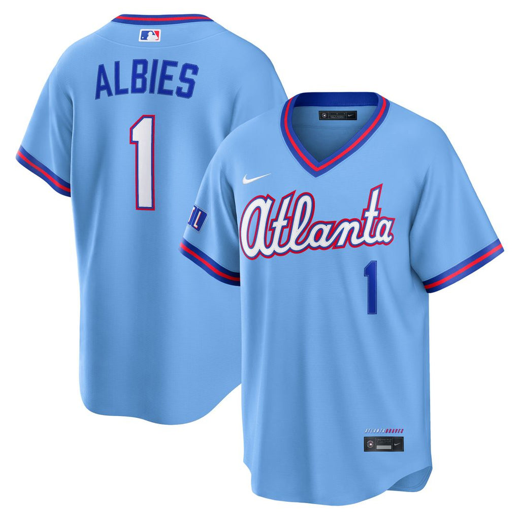 Ozzie Albies Atlanta Braves Nike 2026 City Connect Stadium Jersey - Powder Blue